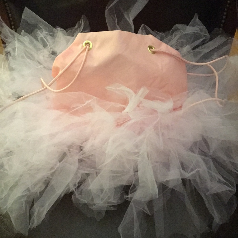 Ballerina tutu drawstring backpack